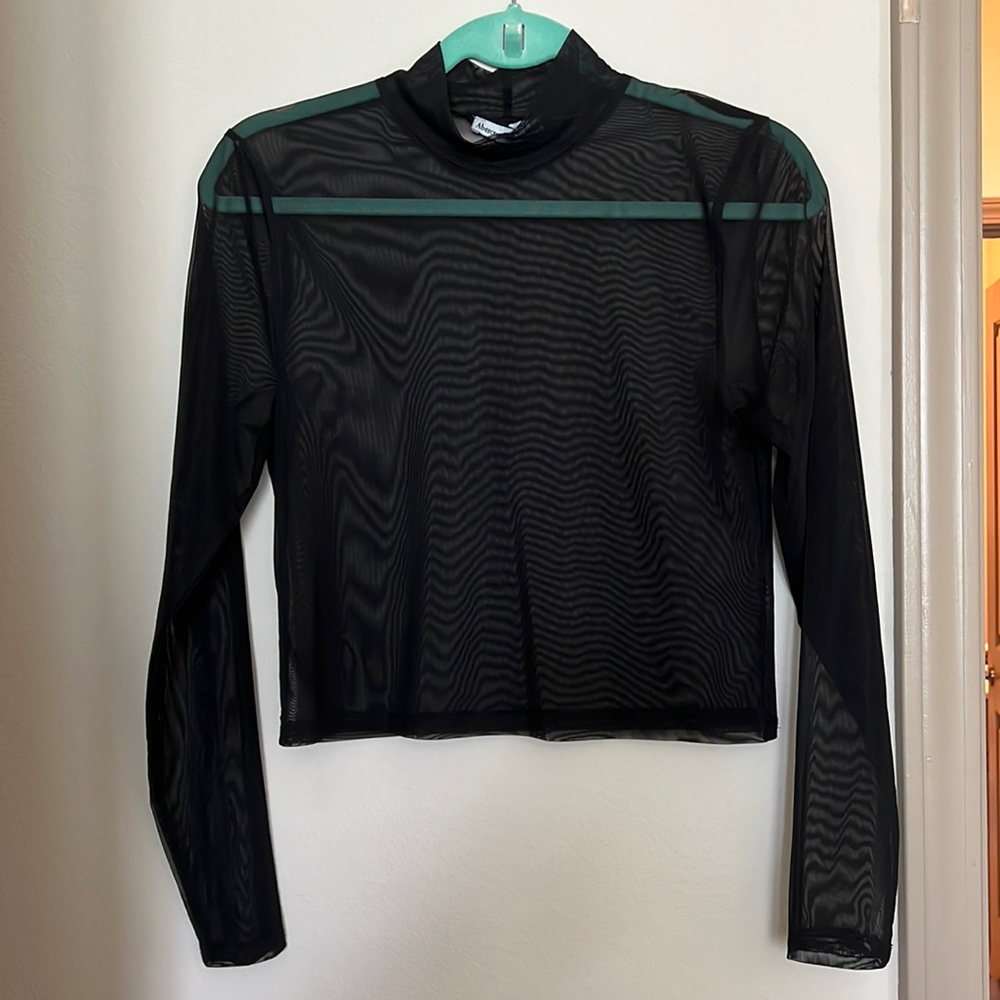 Abercrombie & Fitch Sheer Mesh Top